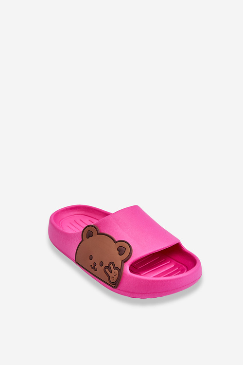 Легкі пінопластові гірки з плюшевим ведмедиком Фуксія Тоді