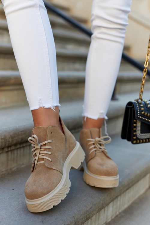 Броги На Масивній Підошві Ніколь 2701/060 Бежеві