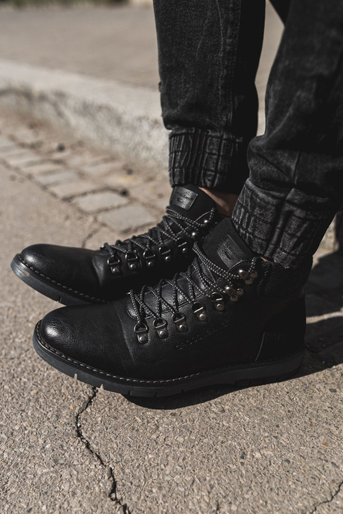 Чоловічі черевики Trappers Cross Jeans чорні EE1R4081C