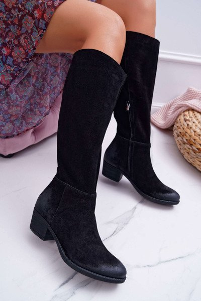 Жіночі черевики Laura Messi 2071 Leather Suede Black This Love