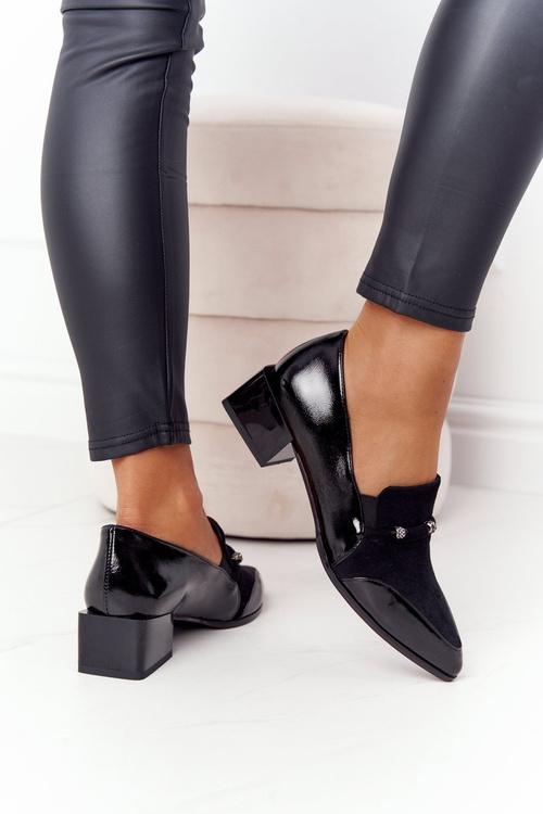 Елегантні туфлі на каблуці S.Barski Premium A15 Чорні