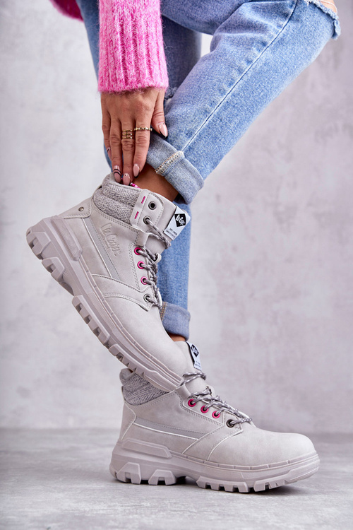 Жіночі теплі черевики Lee Cooper LCJ-22-01-1373 сірі