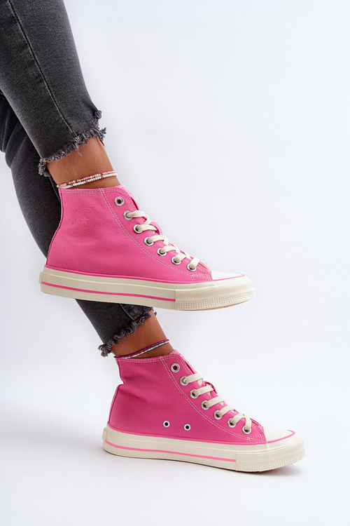 Жіночі високі кросівки Big Star NN274282 Pink