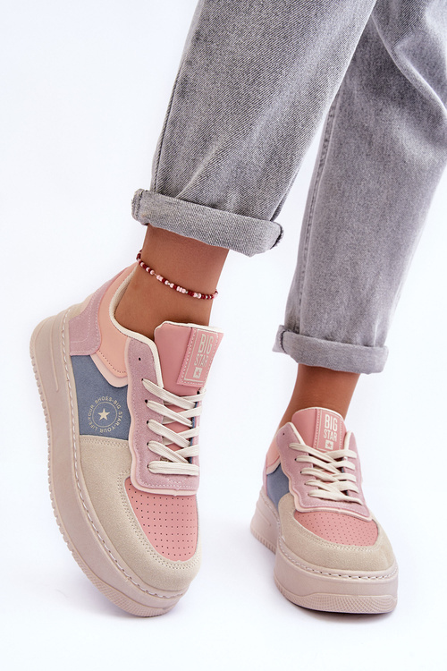 Жіноче спортивне взуття Big Star MM274233 Pink-Beige