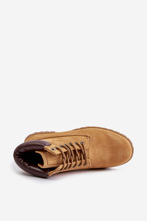 Замшеві утеплені чоловічі черевики Big Star OO174136 HI-POLY SYSTEM Camel