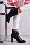 Елегантні черевики на постінці з форсунками Black Elinor