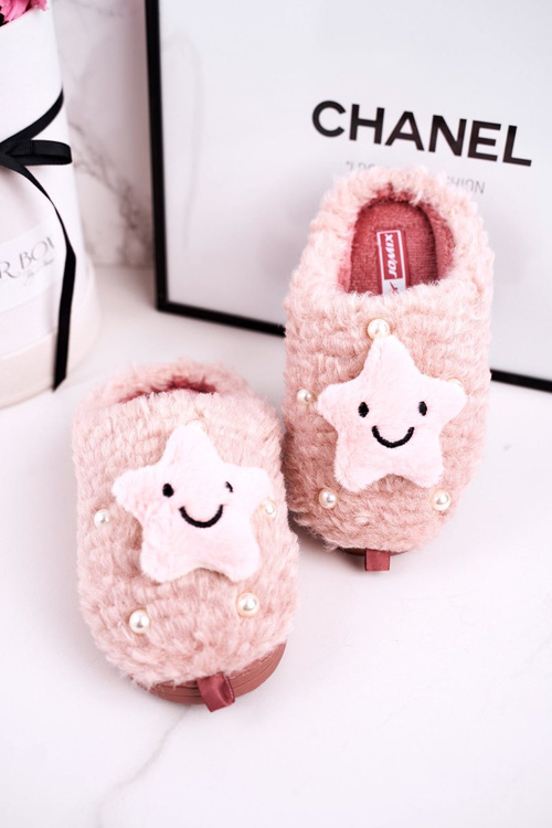 Дитячі утеплені домашні тапочки Pink Little Star
