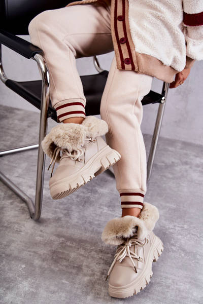 Теплі черевики Trappers Beige Charles