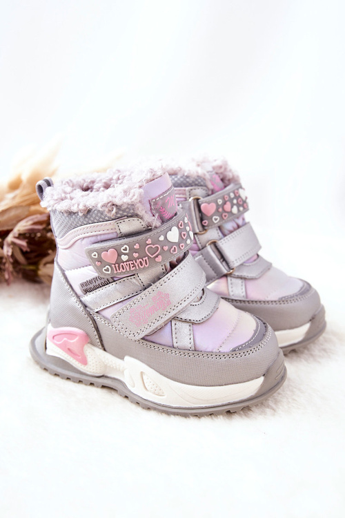 Дитячі м'які чоботи Silver Pink Chilly