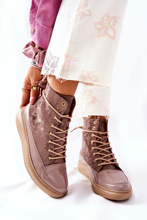 Спортивне шкіряне взуття Lewski 3034 Beige Moro