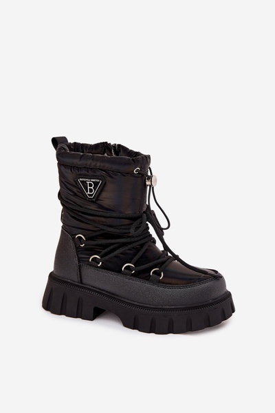 Дитячі чорні зимові черевики Adelisse