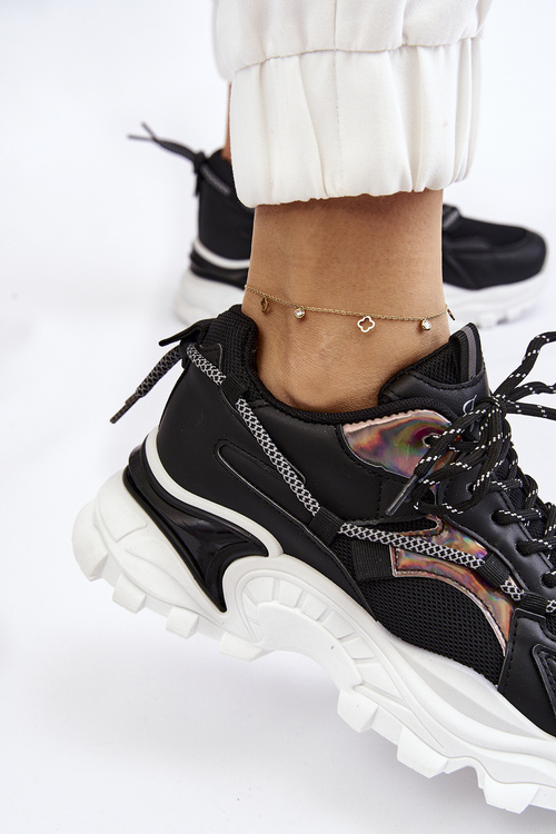 Жіноче спортивне взуття на платформі Black Minea