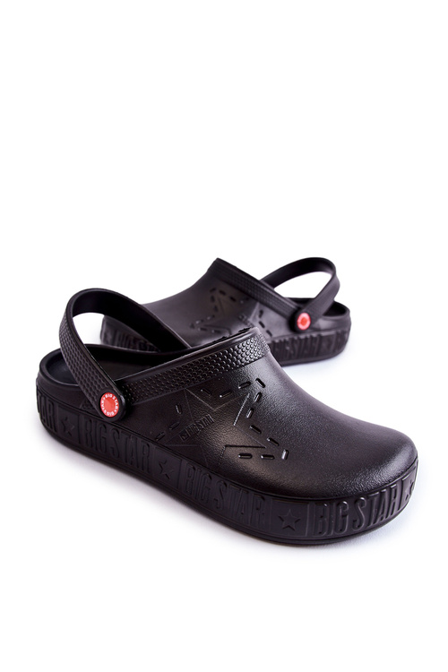 Чоловічі світлі тапочки Big Star II175001 Чорні