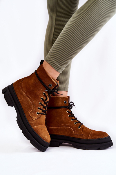 Замшеві теплі черевики Big Star KK274524 Коричневий