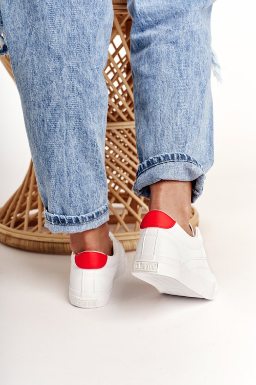 Жіночі шкіряні кросівки BIG STAR BB274210 White Red