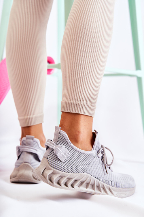 Жіноче взуття зі спортивного матеріалу Grey Lenney