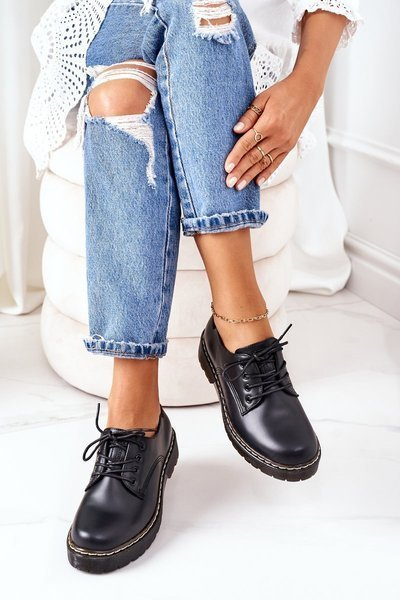 Шкіряні лофери Oxfords Big Star II274107 Чорні