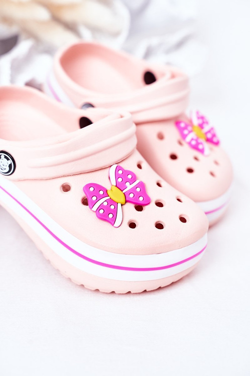 Дитячі поролонові тапочки Crocs Pink Lazy Day