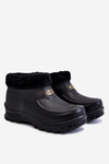 Чоловічі утеплені поролонові дощові черевики Black Tanyo