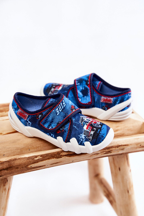 Взуття Тапочки Befado Velcro Firetruck 273X309 Темно-синій