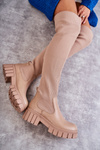Жіночі високі чоботи Workers Beige Austin