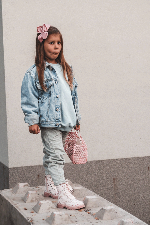 Дитячі утеплені чоботи на блискавці, рожеві Dolida