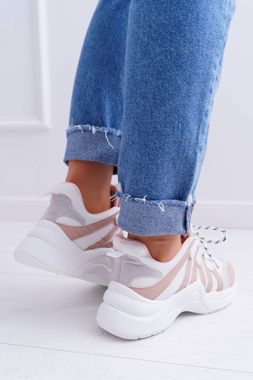 Спортивні жіночі туфлі на товстій підошві Nude Fippo