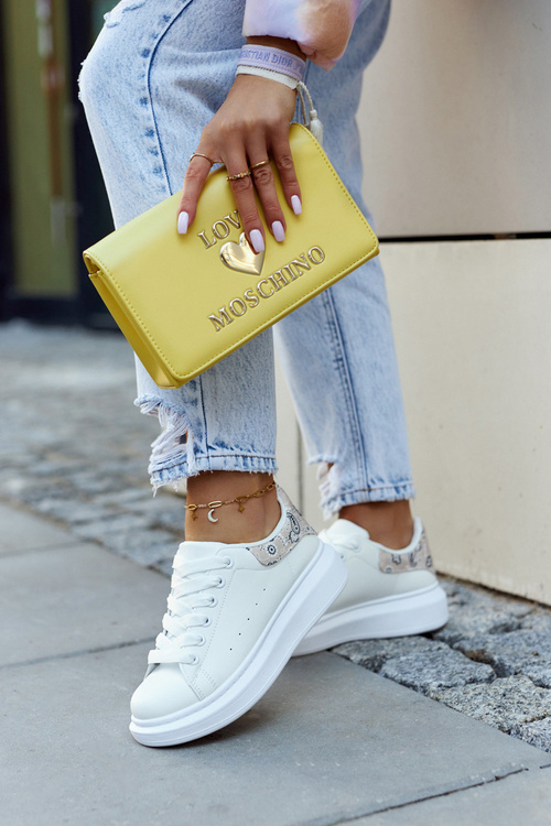 Класичне жіноче спортивне взуття біло-бежевий Meleris