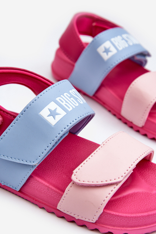 Світлі босоніжки для дівчинки Big Star NN374527 Рожеві