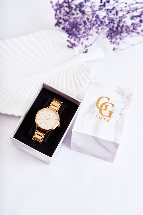 Жіночий годинник GG Luxe Gold Pearly Dial