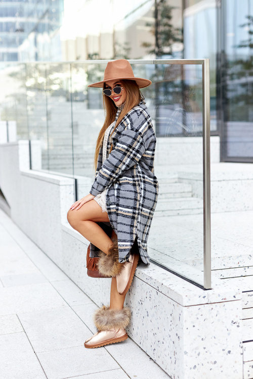 Жіночі шкіряні зимові черевики Шкіряні з екохутром Шампань Алекса