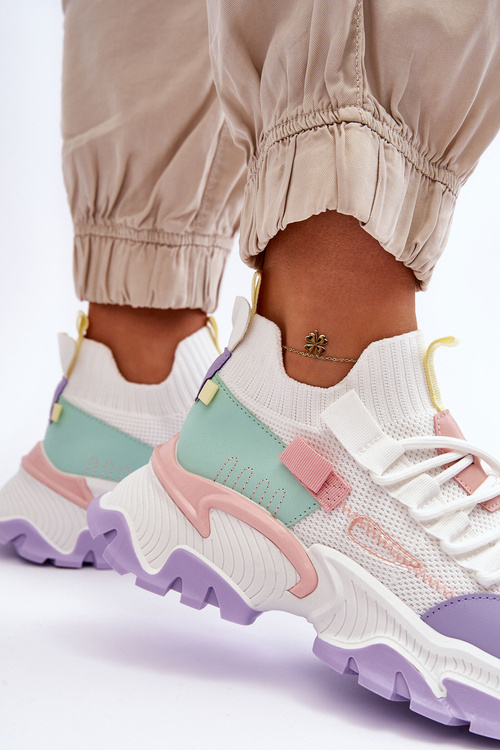 Жіночі кросівки Keaton біло-фіолетові