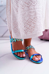 Жіночі в'єтнамки Lu Boo Elegant Zirconia Blue Elementary