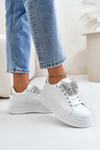 Жіночі кросівки на платформі з метеликом біло-сріблясті наритіві