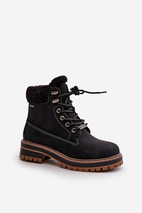 Теплі жіночі черевики Big Star OO274A287 Чорні