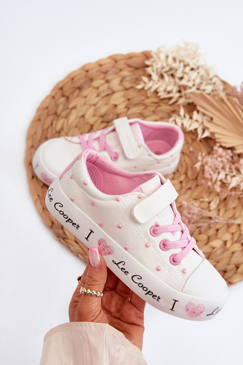 Білі кросівки для дівчат Lee Cooper LCW-24-02-2159