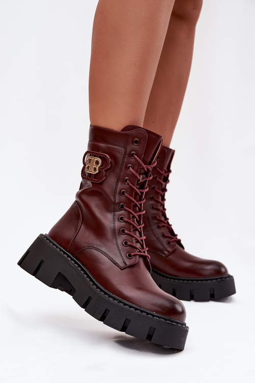 Теплі женські workery з оздобленням Bordeaux Melisse