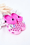 Дитячі поролонові тапочки Crocs Pink Jupiter