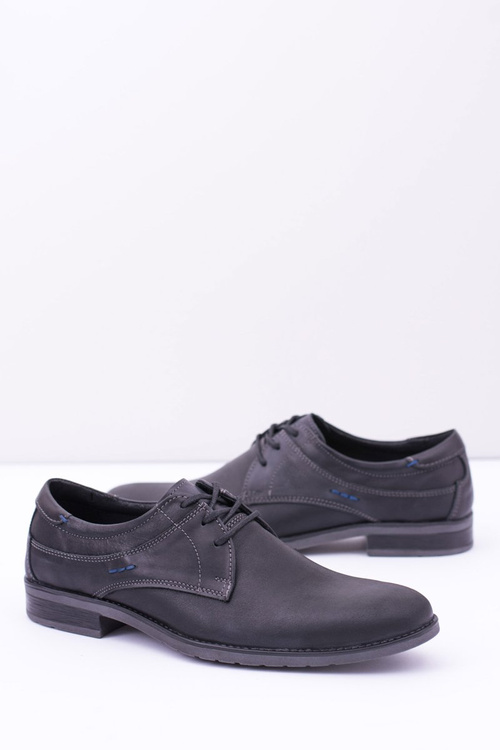 Елегантні чоловічі шкіряні напівчоботи чорні Santiago