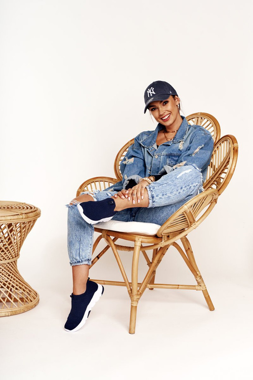 Жіночі сліпони Big Star DD274464 Темно-синій