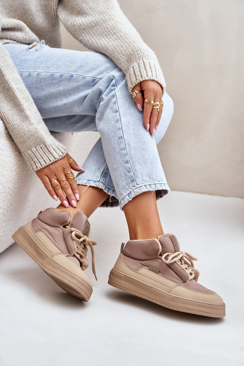 Жіночі зимові черевики Big Star OO274A532 Beige