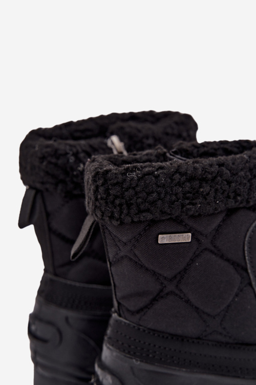 Утеплені дитячі зимові черевики на блискавці Big Star OO374073 Чорні