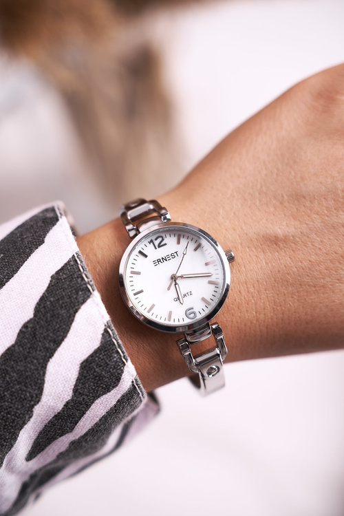 Жіночий годинник-браслет Ernest Silver Chic