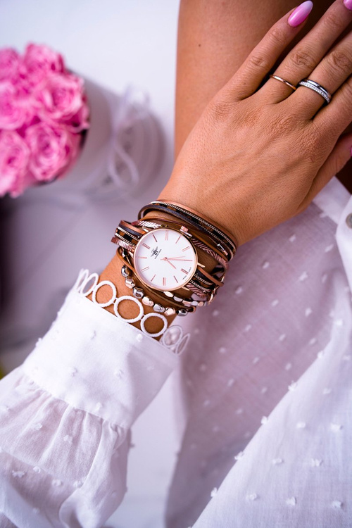 Жіночий годинник Michael John Wrapped Beige Lanell