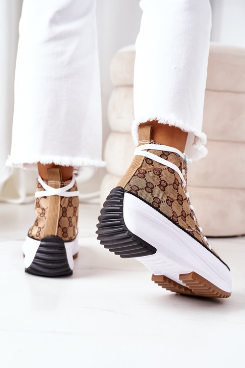 Високі кросівки на платформі Brown Electric Love