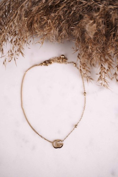 Жіночий браслет на ногу золотий Celine