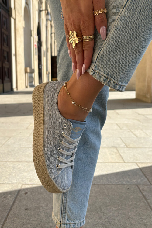 Жіночі Кросівки На Платформі З Плетінням Lee Cooper LCW-25-02-3284 Світло-бежеві