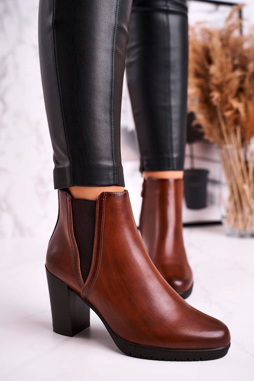 Жіночі утеплені ботильйони Sergio Leone Brown BT311