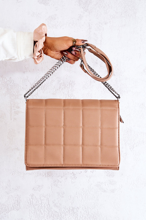 Стьобана поштова сумка Beige Nerissa