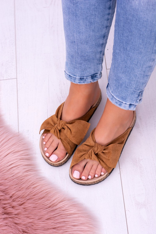 Жіночі пробкові шльопанці Camel Sunshine з кокардою